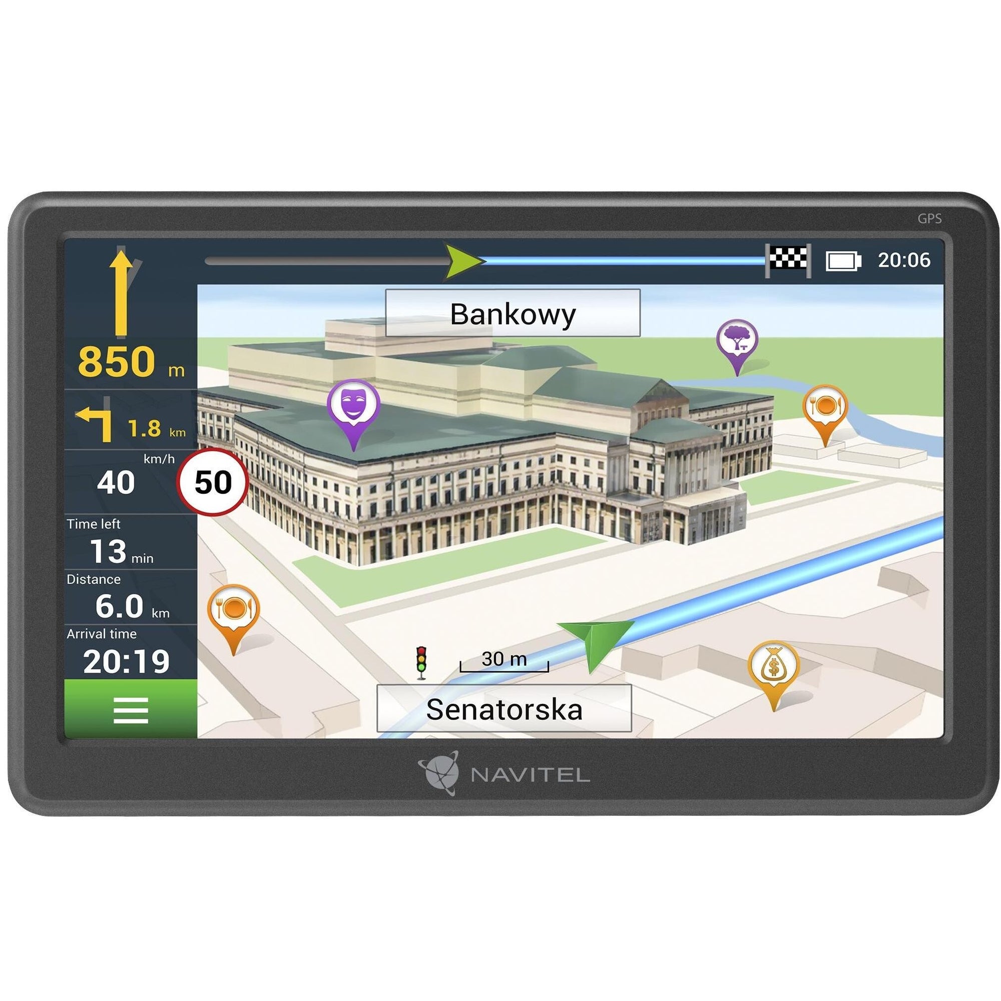 GPS Navigácia Navitel E707 7",Truck, speedcam, 47 krajín, LM