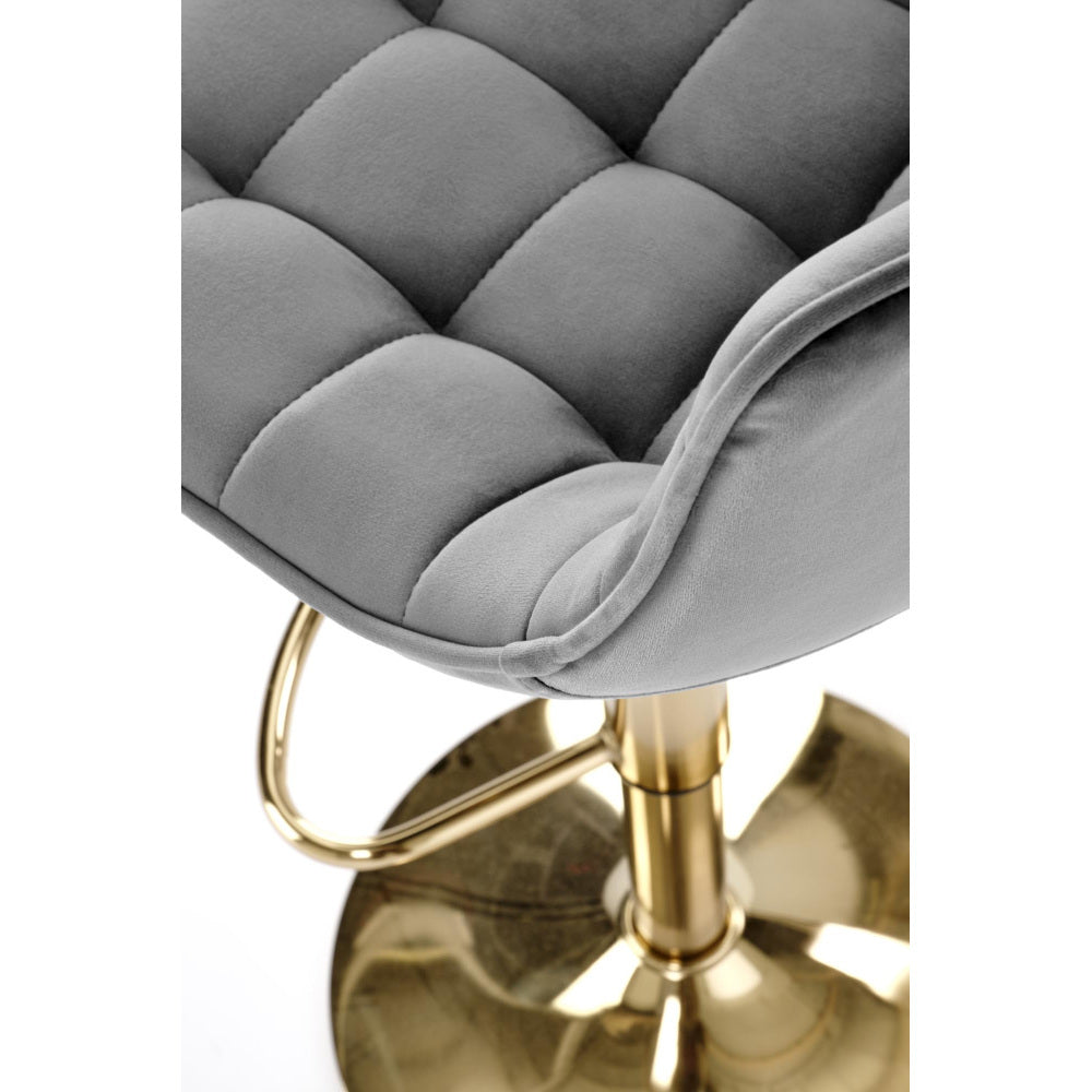 Barová stolička Riva sivá