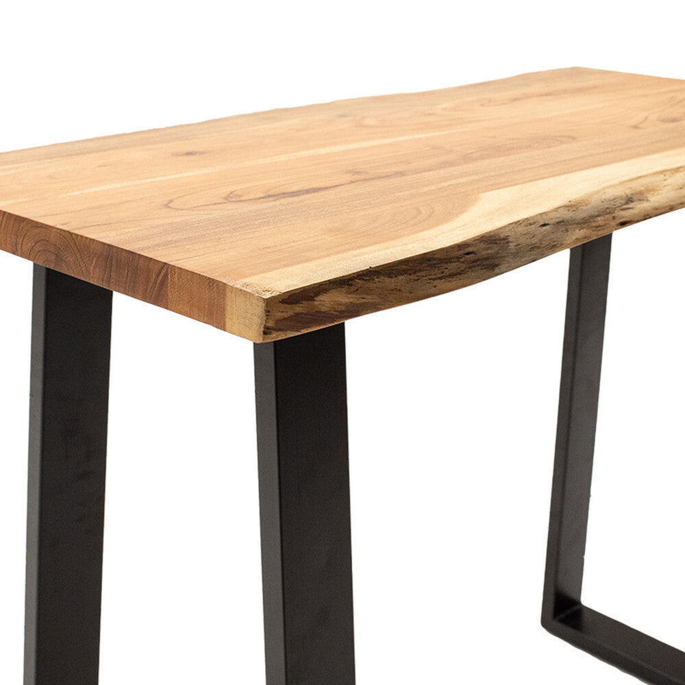 Barový stôl Manos 120x97x53 cm (orech, čierna)