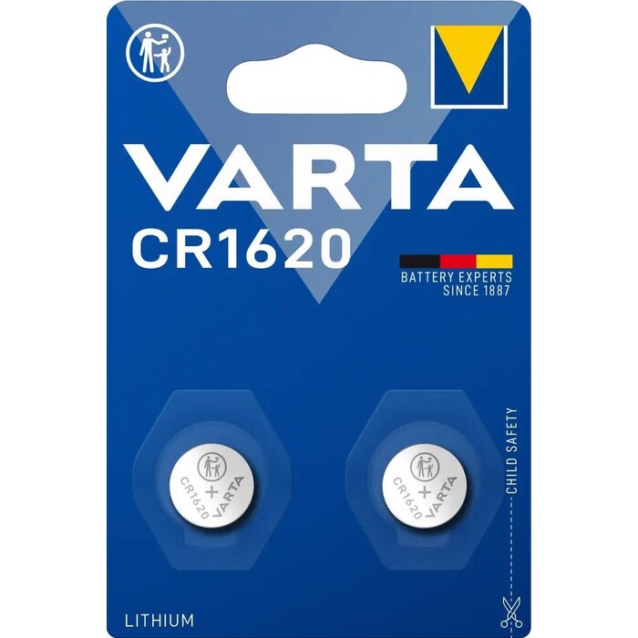 Gombíková batéria Varta CR 1620, 2 pack
