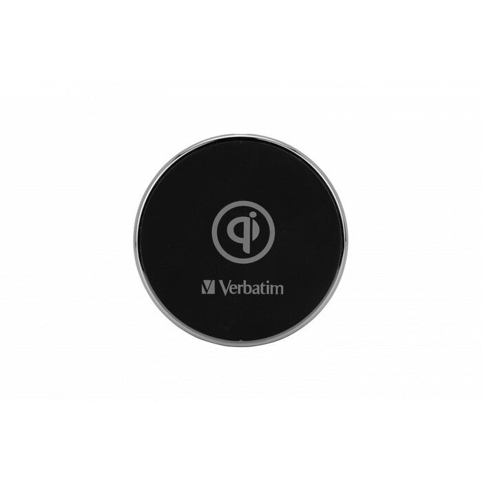 Bezdrôtová nabíjačka Verbatim 10W s QI, kovová, čierna