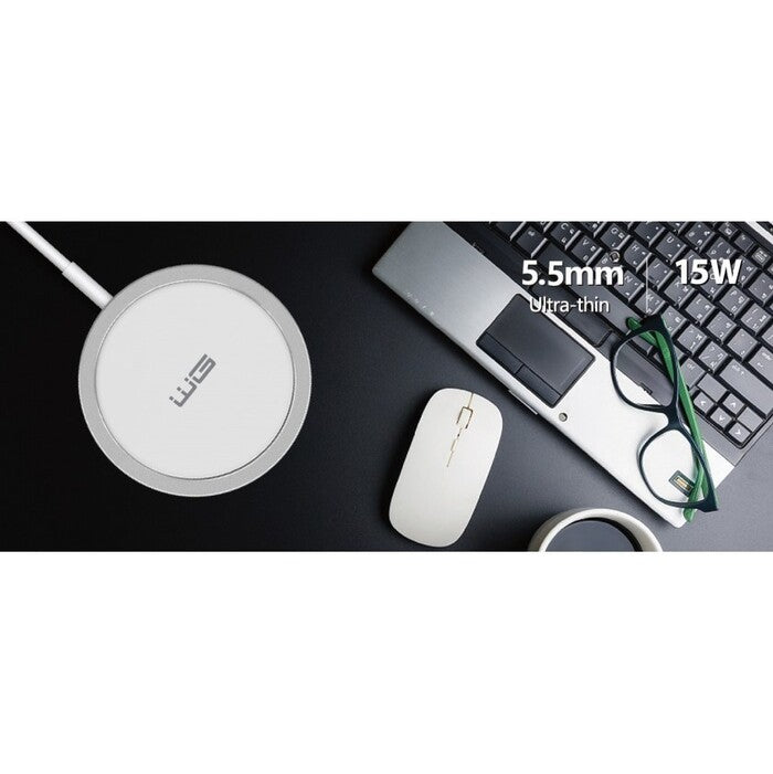 Bezdrôtová nabíjačka WG 15W, magnetická, pre iPhone 12 series