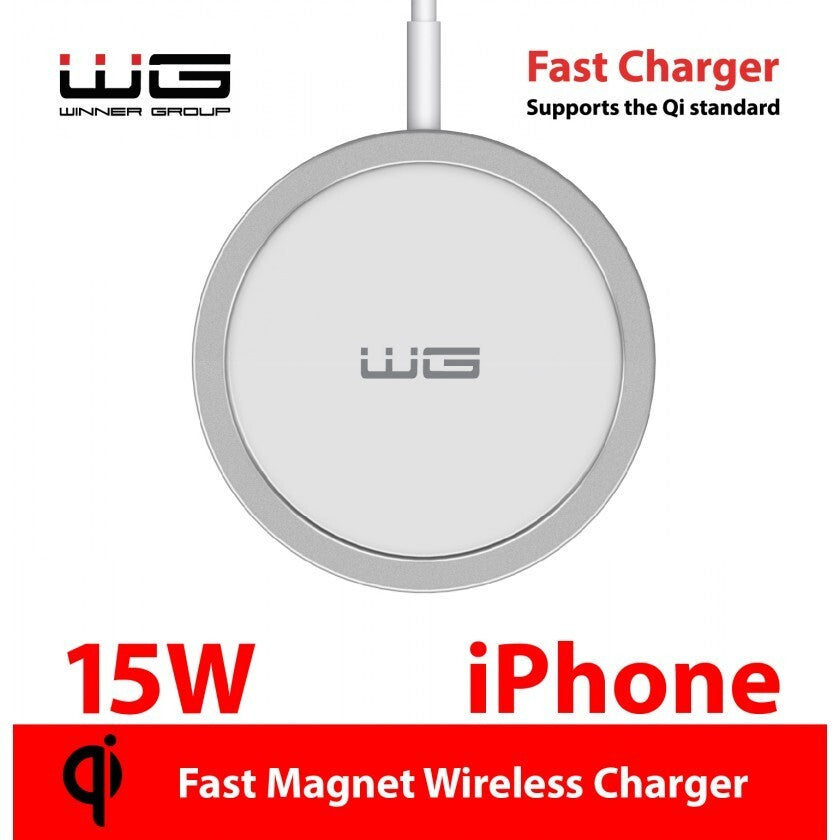 Bezdrôtová nabíjačka WG 15W, magnetická, pre iPhone 12 series