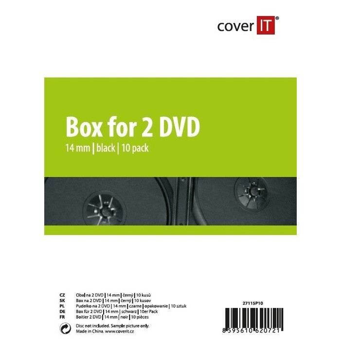 Box na 2 DVD Cover IT, 10ks/bal (27115P10) POŠKODENÝ OBAL