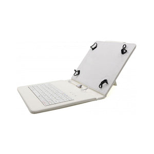 C-TECH PROTECT puzdro s klávesnicou 8 "NUTKC-02, biele