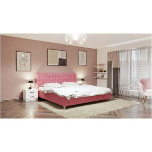 Čalúnená posteľ Adore 180x200, ružová, bez matraca