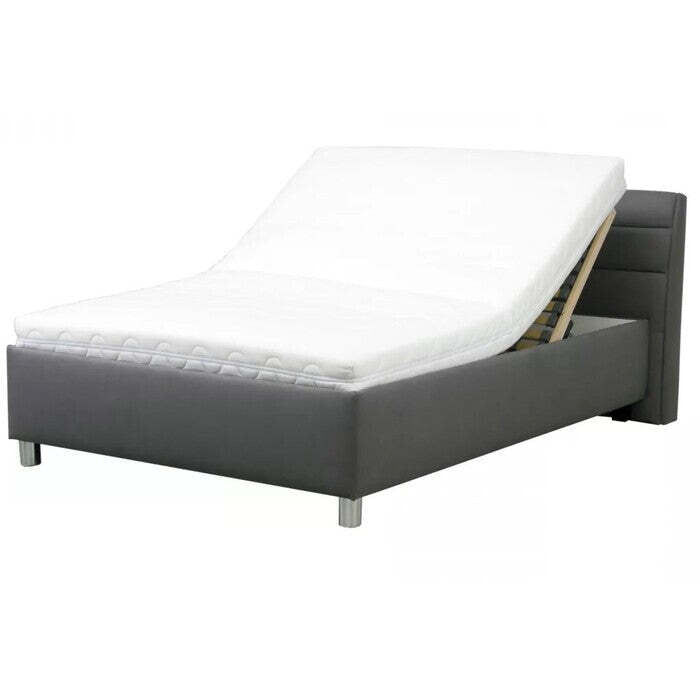 Čalúnená posteľ Alison 140x200, sivá, bez matraca