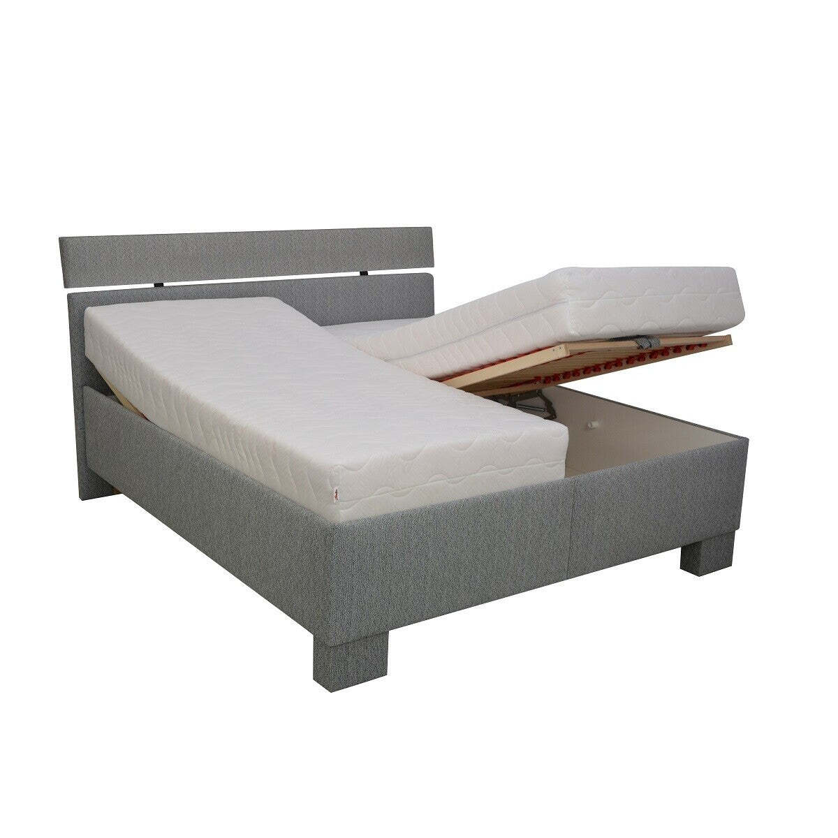 Čalúnená posteľ Antares 180x200, vrátane matracov,pol.roštu a úp