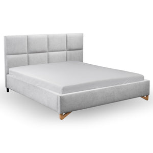 Čalúnená posteľ Avesta 160x200, sivá, bez matraca