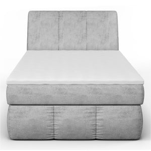 Čalúnená posteľ Lorel 120x200, sivá, vr. matraca a topera