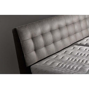 Čalúnená posteľ Victoria 180x200, sivá, bez matraca - II. akosť