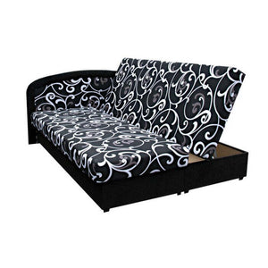 Čalúnená posteľ Zofie 160x200, čierna, vrátane matraca