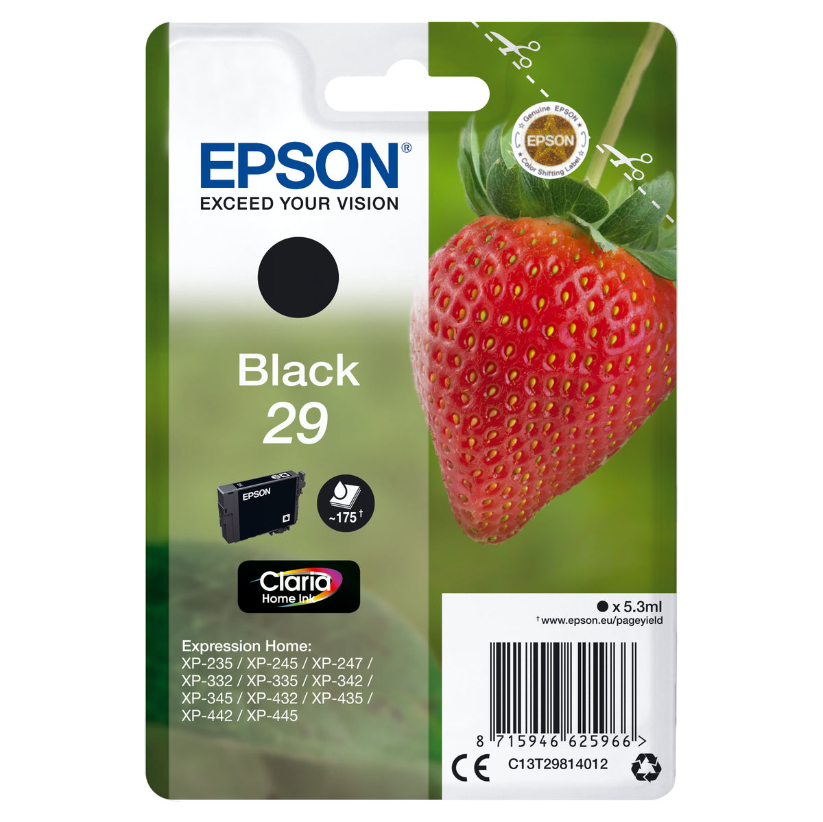 Cartridge Epson C13T29814010, Claria Home T2981, čierna
