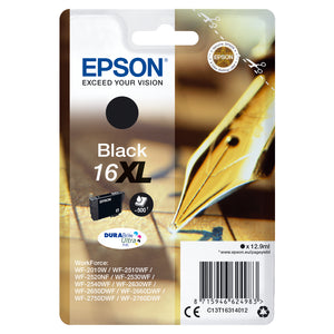 Epson originálny ink C13T16314012, T163140, 16XL, black, 12.9ml