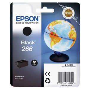 Epson originálny ink C13T26614010, 266, black, 5,8ml