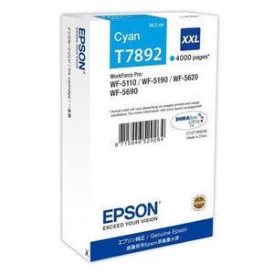 Epson originálny ink C13T789240, T789, XXL, cyan, 4000str., 34ml