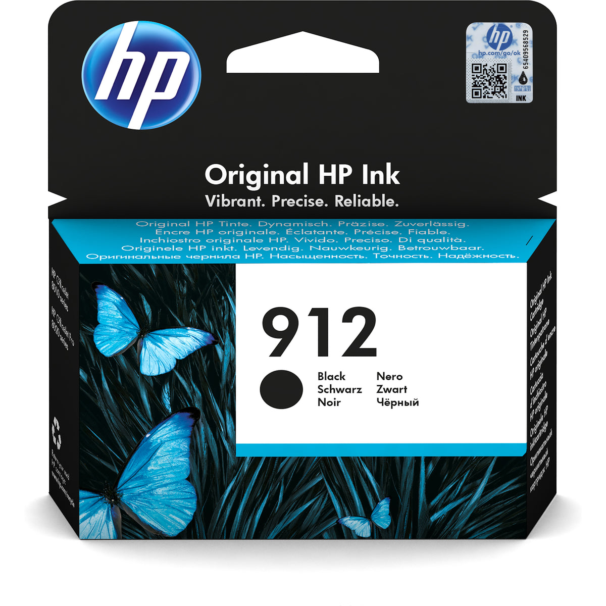 Cartridge HP 3YL80AE, 912, čierna