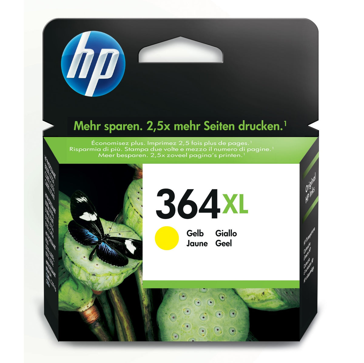 Cartridge HP CB325EE, 364XL, žltá