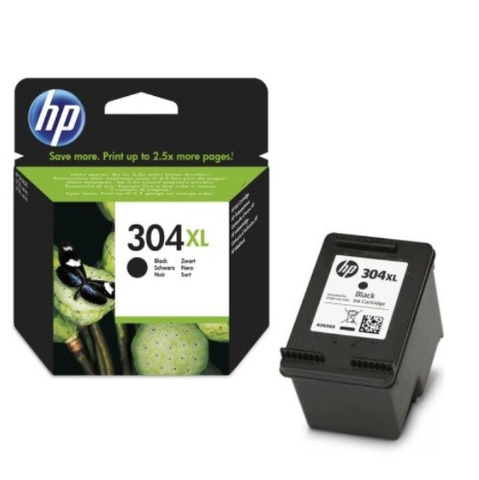Cartridge HP N9K08AE, 304XL, čierna