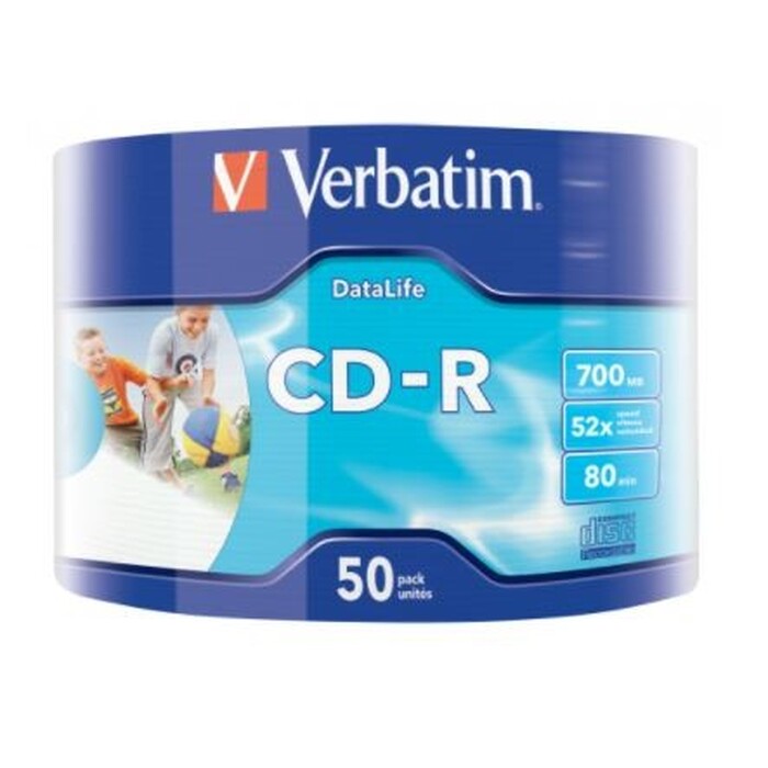 Verbatim CD-R 700MB 50x, 50ks (43794)