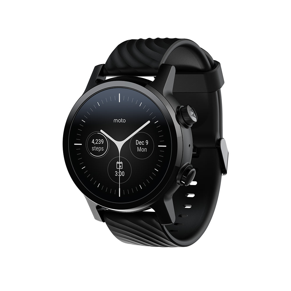 Chytré hodinky Motorola 360 3. generácie, čierna POUŽITÉ, NEOPOTR