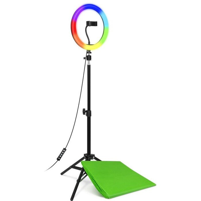 CONNECT IT Streaming Box Selfie10Ring kruhové 10&quot; RGB LED svetlo
