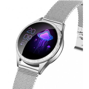 Dámske smart hodinky Armodd Candywatch Crystal, strieborná