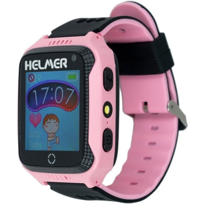 Detské smart hodinky Helmer LK 707 s GPS lokátorom, ružová POUŽIT