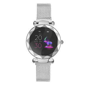 Dámske smart hodinky Immax SW12, magnetický remienok, strieborná