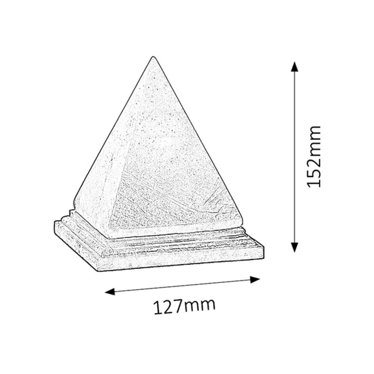 Dekoratívna soľná lampa Rabalux 4096, tvar pyramídy