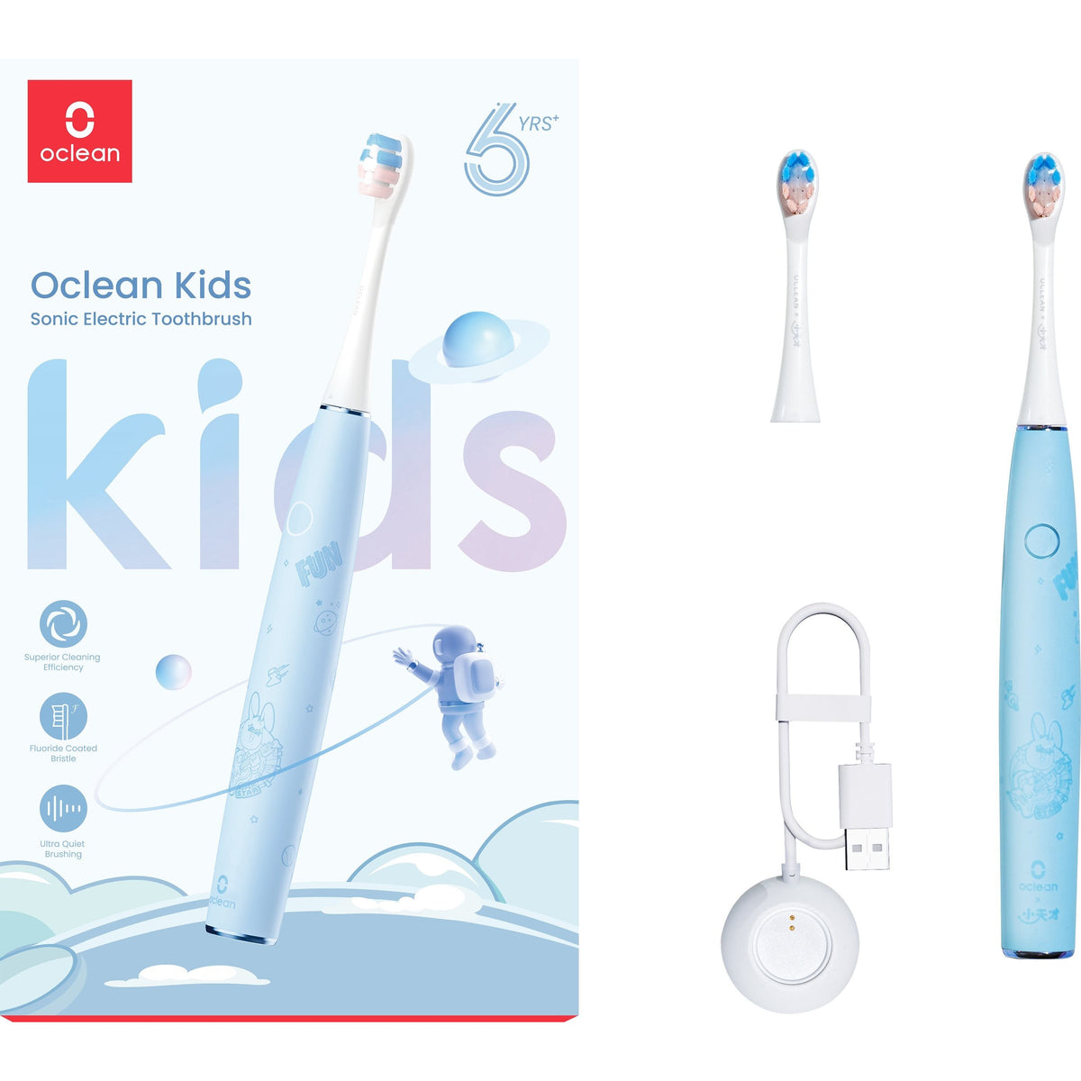 Detská zubná kefka Oclean Kids Blue