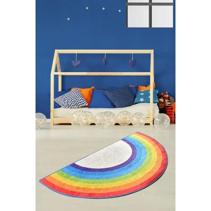 Detský koberček Chilai Rainbow, protišmykový, 85x160 cm