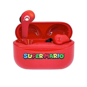 Detské slúchadlá True Wireless OTL Super Mario, červená