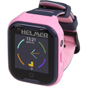 Detské smart hodinky Helmer LK 709 s GPS lokátorom, ružová