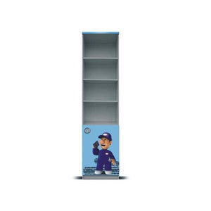 Junior mechanik - Regál (sivá / modrá, 1x dvere)