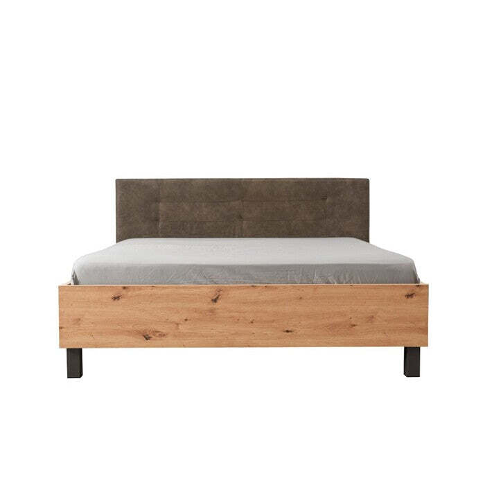 Drevená posteľ Edgar 160x200, dub, bez matraca