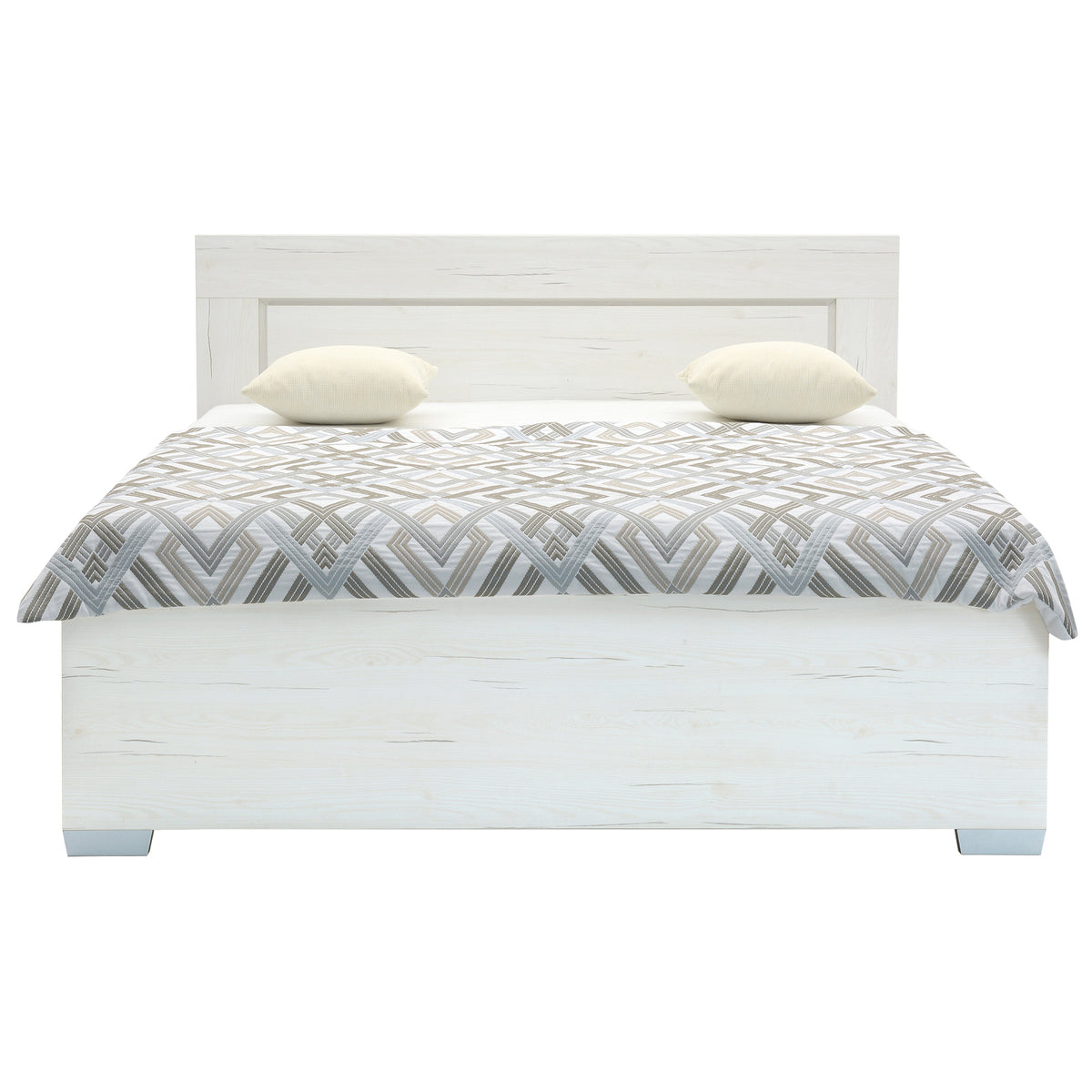 Drevená posteľ Isia 160x200, biela, vr. roštu a úp, bez matraca