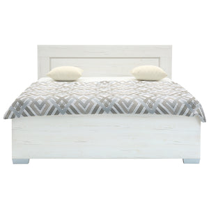 Drevená posteľ Isia 160x200, biela, vr. roštu a úp, bez matraca