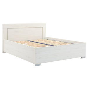 Drevená posteľ Isia 180x200, biela, vr. roštu a úp, bez matraca