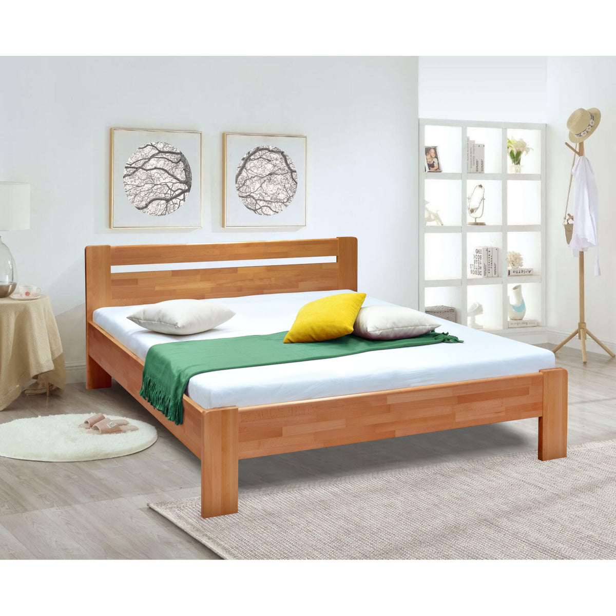 Drevená posteľ Maribo 160x200, orech