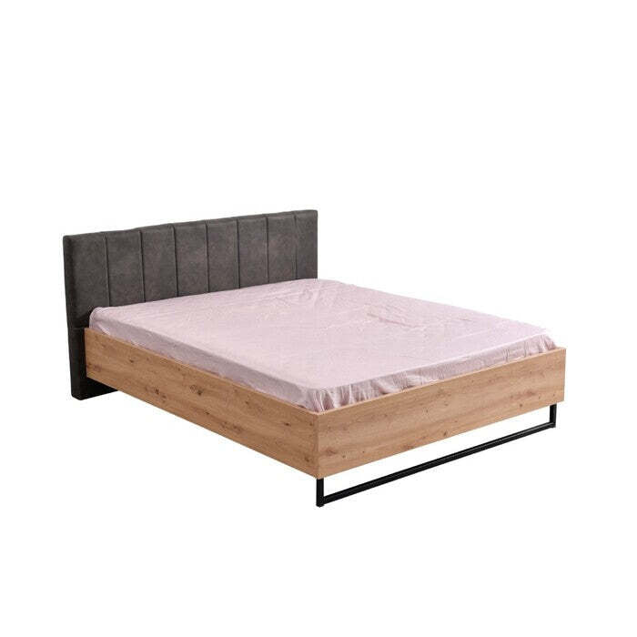 Drevená posteľ Nante 160x200, dub, bez matraca
