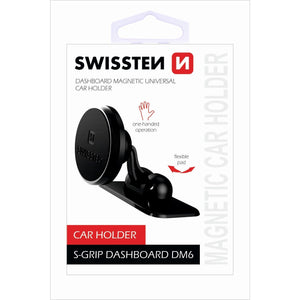 Držiak do auta Swissten DM6, magnetický úchyt, 3M podložka