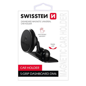 Držiak do auta Swissten DM6, magnetický úchyt, 3M podložka