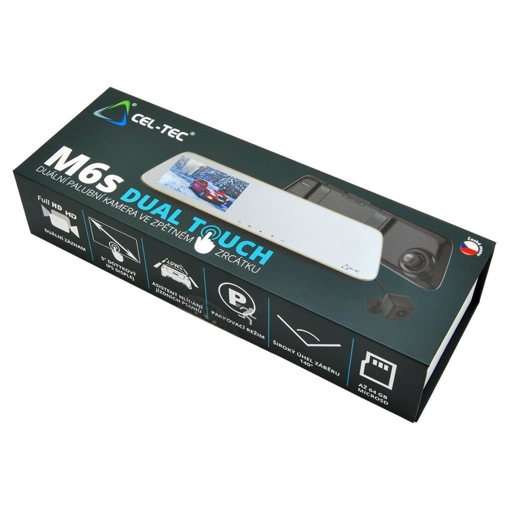 Duálna kamera do auta Cel-Tec M6s FullHD, GPS, 140°