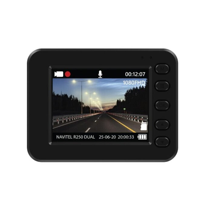 Duálna kamera do auta Navitel R250 DUAL GPS, FullHD, 140°