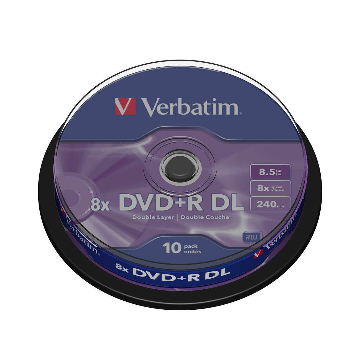 Verbatim DVD+R 8,5GB 8x, 10 ks (43666)
