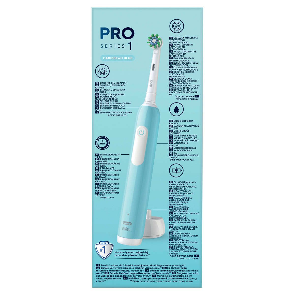 Elektrická zubná kefka Oral-B Pro Series 1 Blue
