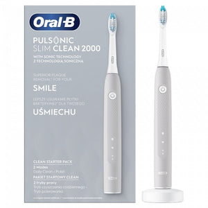 Elektrická zubná kefka Oral-B Pulsonic Slim Clean 2000 Grey