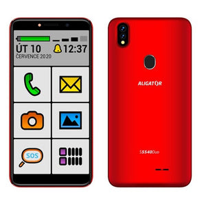 Mobilný telefón Aligator S5540KS 2GB/32GB, Kids+Senior, červená P