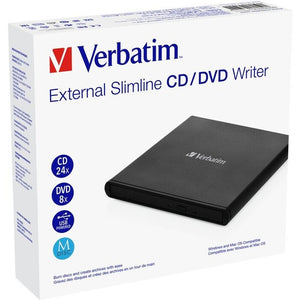 Externá CD/DVD mechanika Verbatim Slimline, 2.0 (53504)